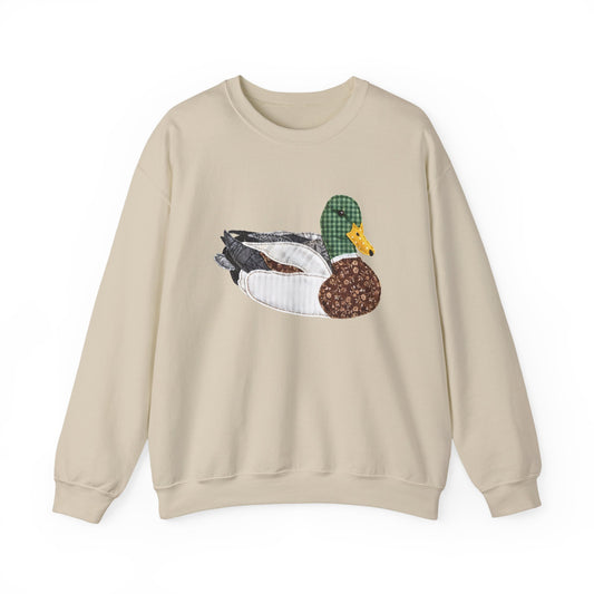 Mallard Duck Patchwork Sweatshirt