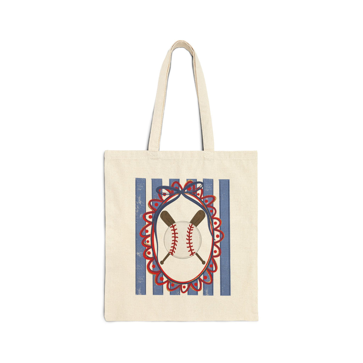 Baseball Canvas Tote Bag