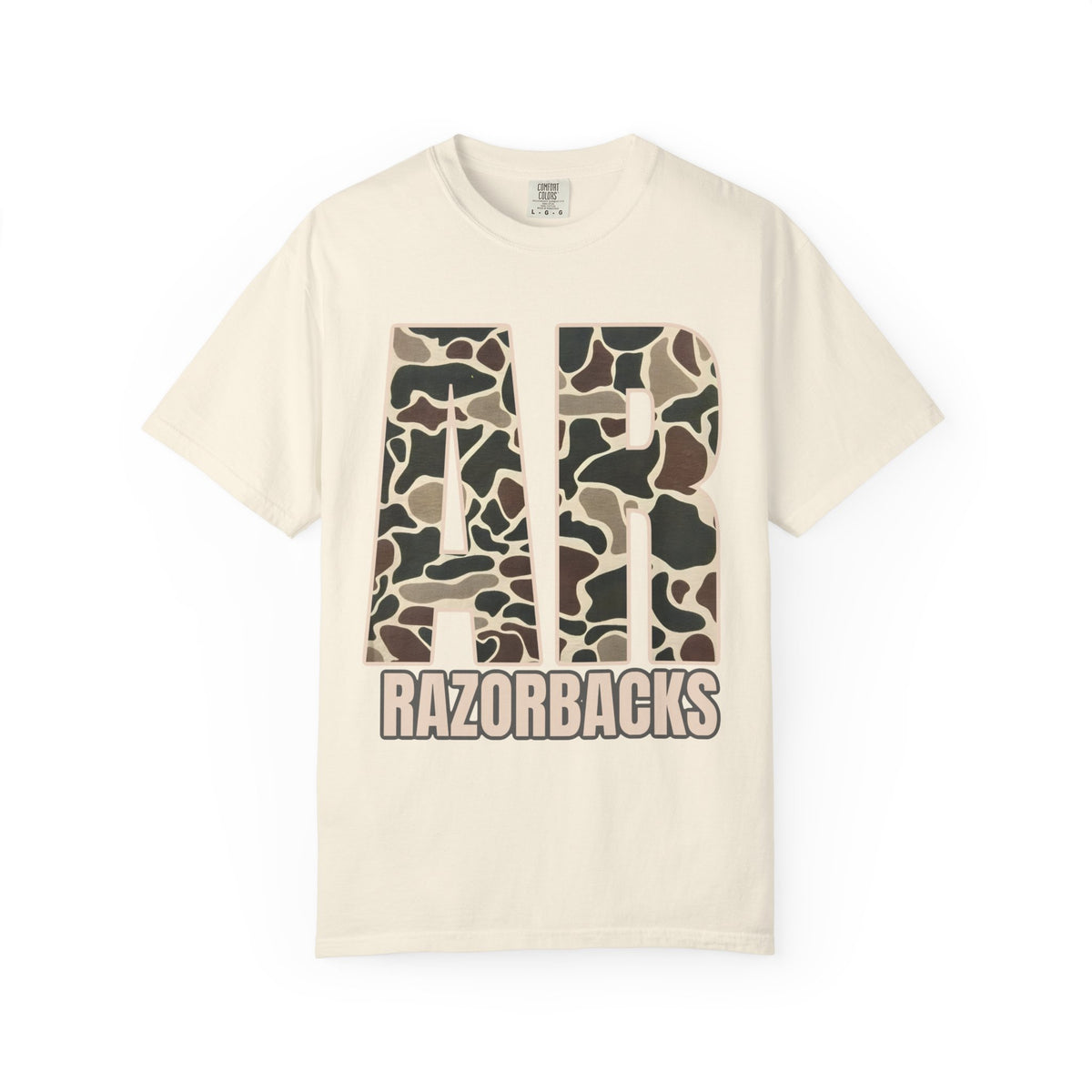 Razorbacks Old School Camo Graphic Tee