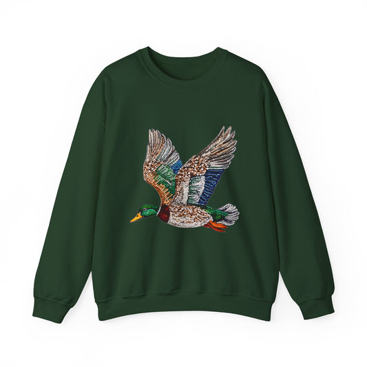 Sequin Mallard Duck Crewneck Sweatshirt