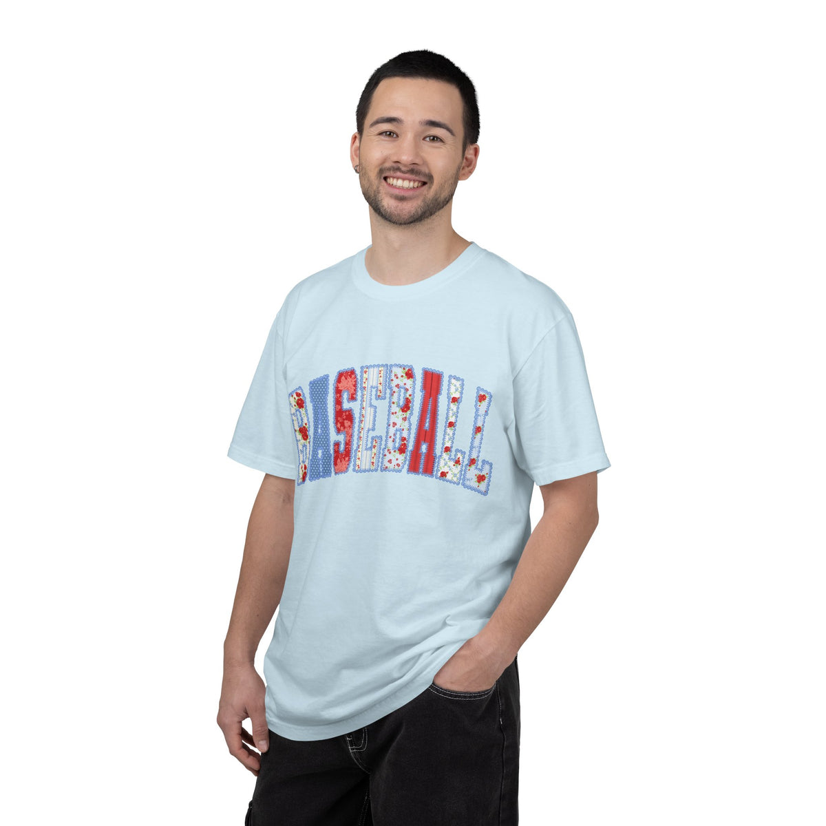 Baseball Floral Graphic T-Shirt