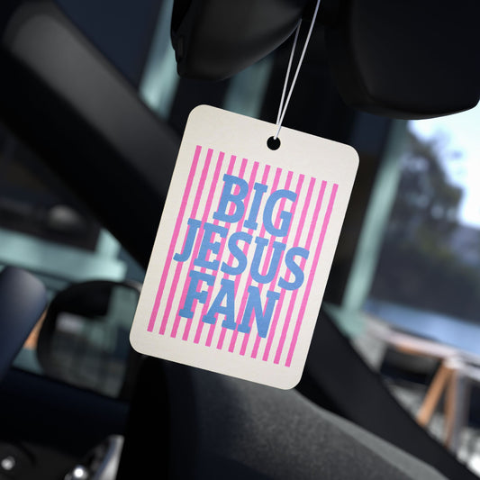 Big Jesus Fan Car Air Freshener