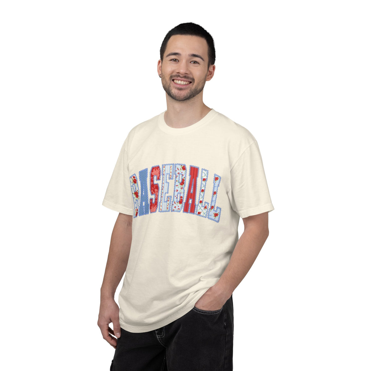 Baseball Floral Graphic T-Shirt
